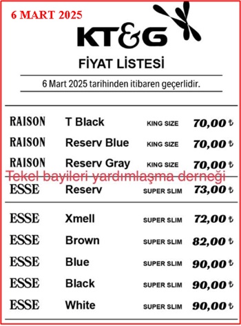 Ktg 2025 Sigara Fiyatları