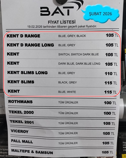 kent fiyatlari 2026