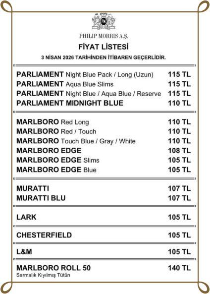 Pm Sigara Fiyatları Nisan 2026